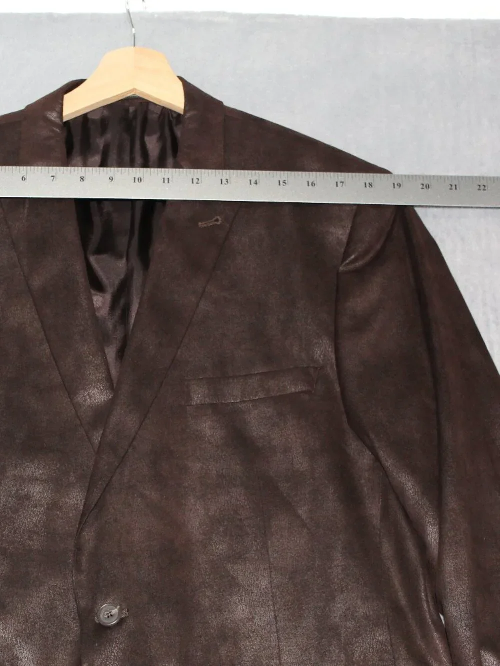 John Varvatos USA Men’s 42R Brown Coated Textured Blazer Sport Coat Canada
